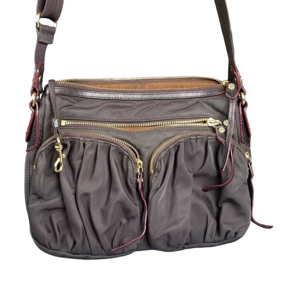 MZ Wallace Hayley brown hobo crossbody purse